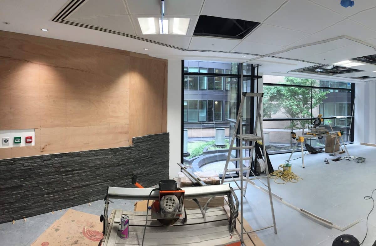 CVR Entryway in progress building site